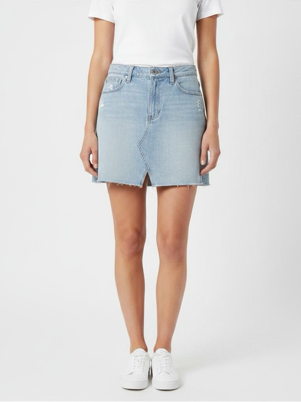 EUC | Madewell | Distressed Denim Skirt | Blue | Size 30